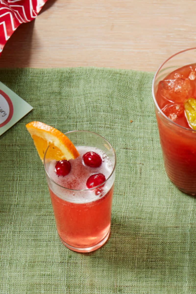 Orange-Cranberry Mimosa