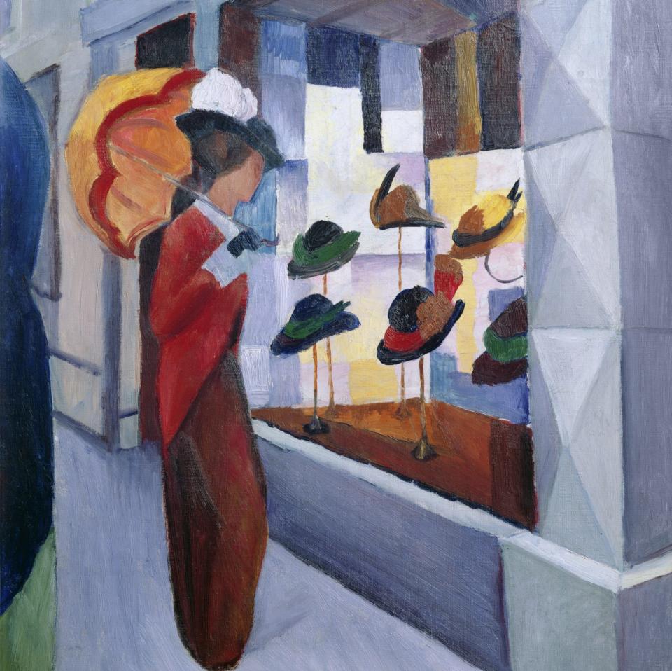 The Milliner’s Shop (1913) by the German Expressionist painter August Macke - bridgeman images