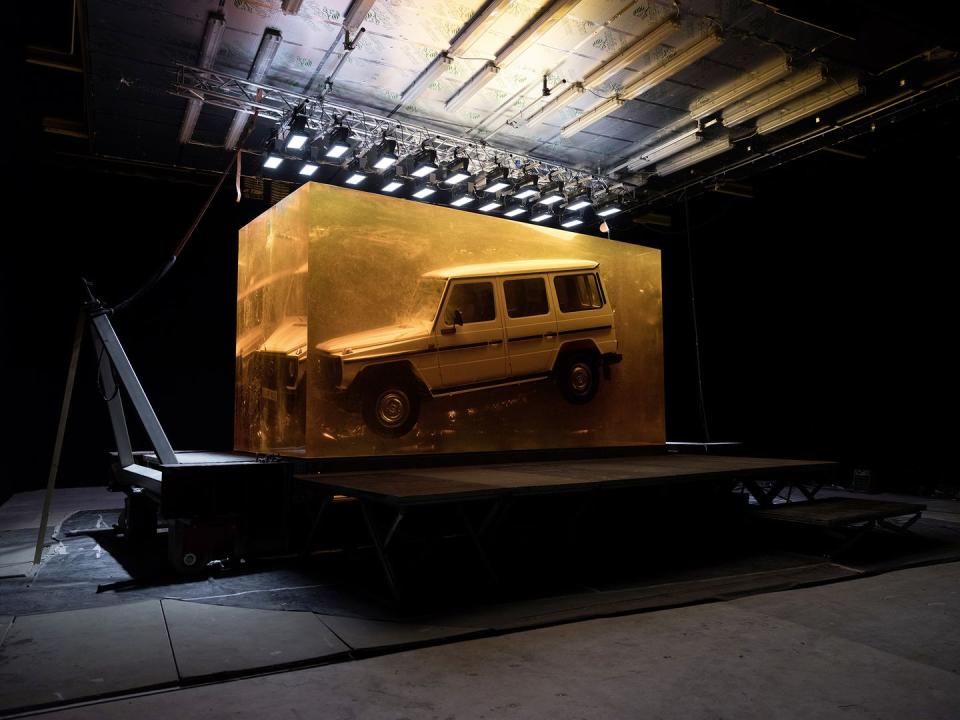 Mercedes Put a 1979 G-Wagen in 50 Tons of Resin