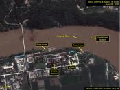 A view of the Yongbyon Nuclear Scientific Research Center on the bank of the Kuryong River in Yongbyon