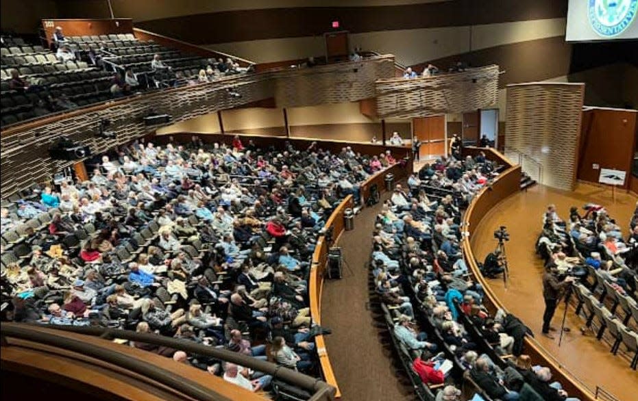 Rep. Andy Harris held a hearing on the perils of offshore wind energy Saturday, Jan. 20 in Ocean City complete with expert testimony given at the Roland Powell Convention Center.