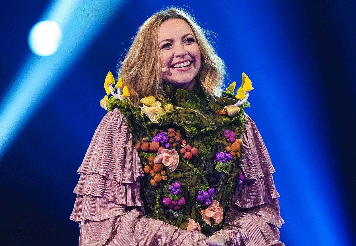 Charlotte Church was revealed to be performing as Mushroom on 'The Masked Singer'. (Bandicoot TV/ITV)