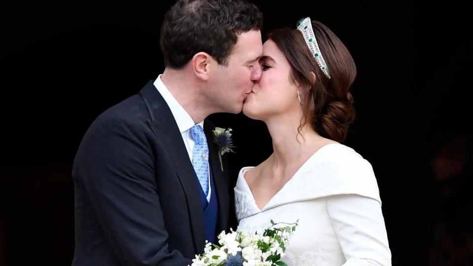 The bride donned a beautiful gown with a low back designed to show off her scar from surgery to correct her scoliosis.