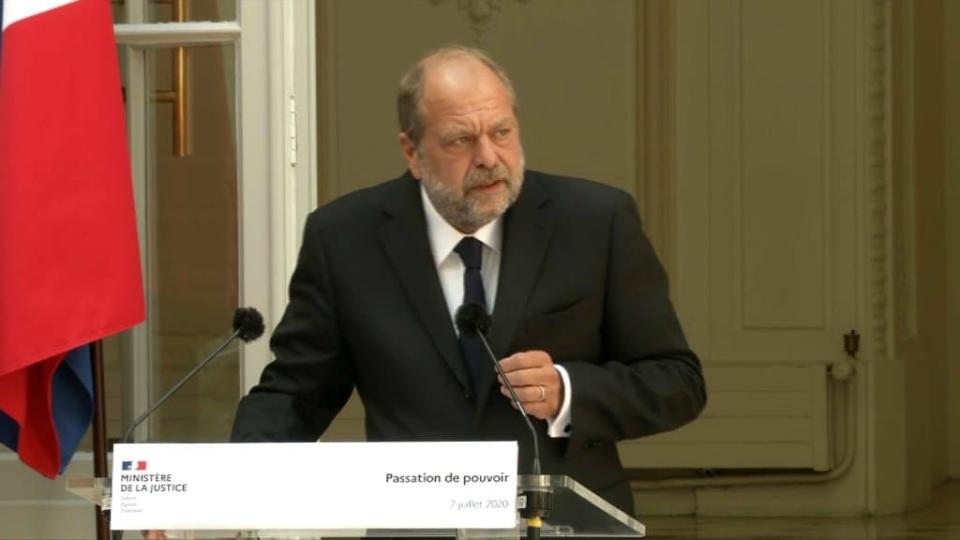 Éric Dupond-Moretti lors de son installation au ministère de la Justice, le 7 juillet 2020. - BFMTV