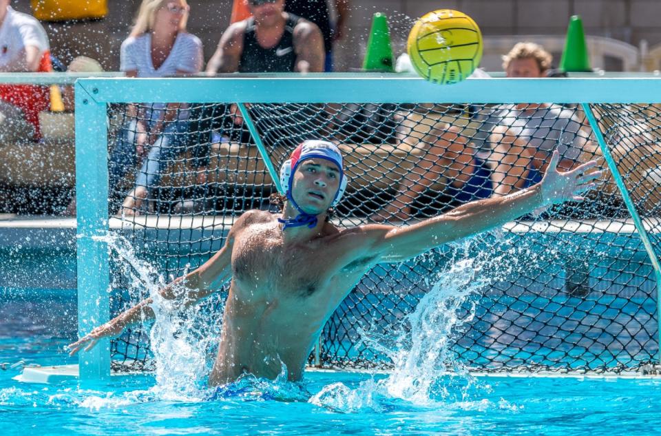 Bernardo Maurizi is a water polo player at UCLA. He is from Florence, Italy.