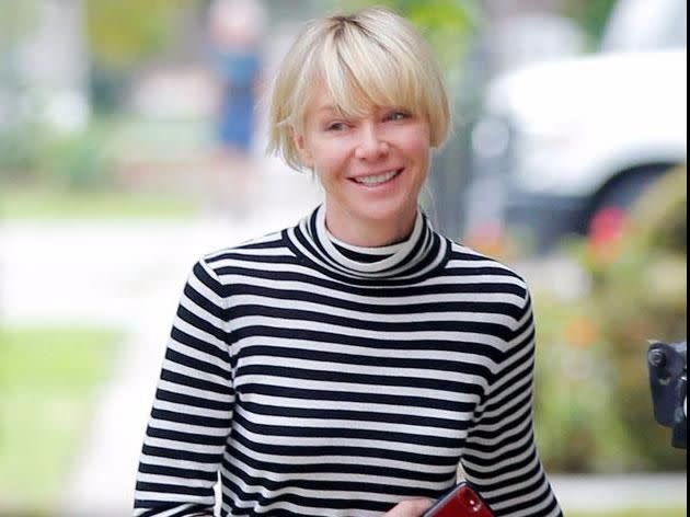 Ellen DeGeneres wife Portia De Rossi looked stunning as she strolled through Beverly Hills today. Source: Mega