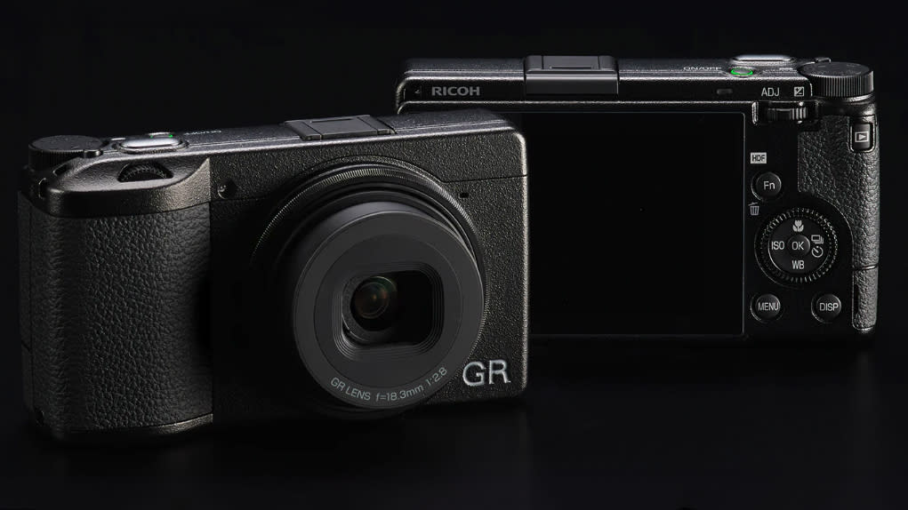  Ricoh GR III HDF cameras on a black background. 