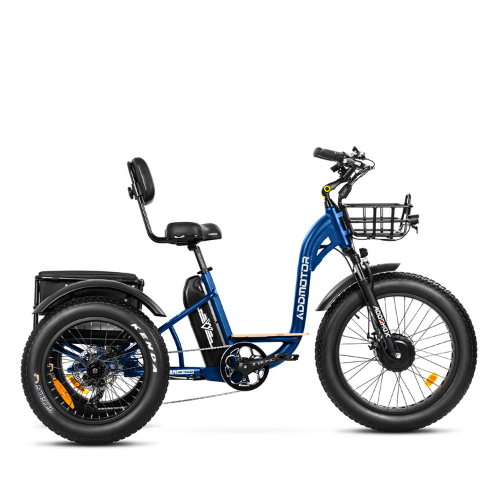 Addmotor GRANDTAN M340 electric tricycle against white background