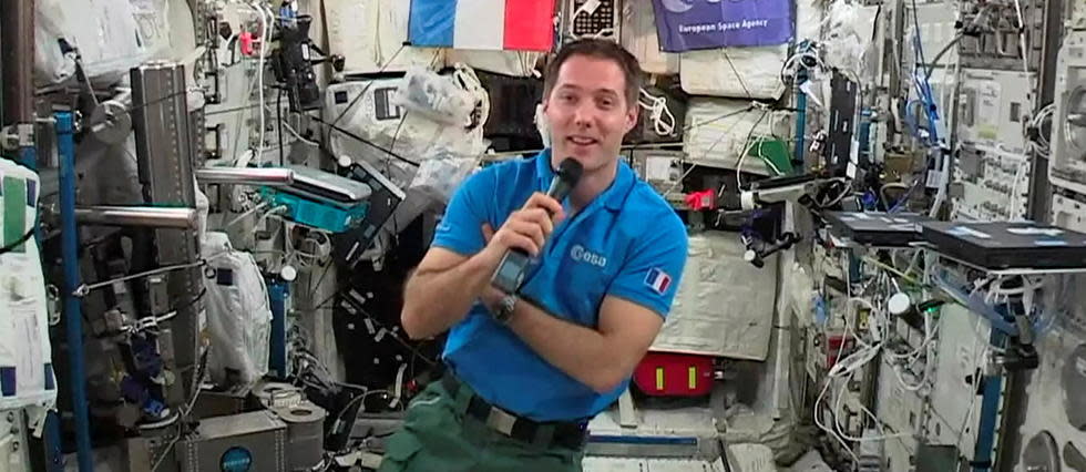 Thomas Pesquet doit rejoindre l'ISS le 22 avril avec trois autres astronautes. (Illustration)
