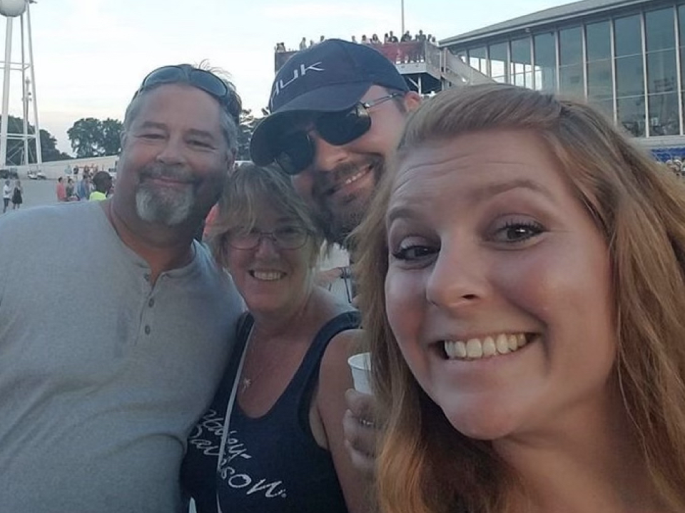 Mike Lipko, left, with Tina, Kyle and Tia Lipko.