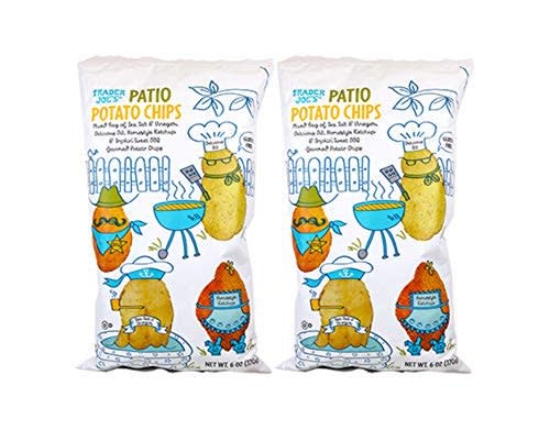 Trader Joe's Patio Mixed Bag of Salt & Vinegar/Dill/Ketchup/Sweet Smoked BBQ Potato Chips - 2 Pck (12 oz)
