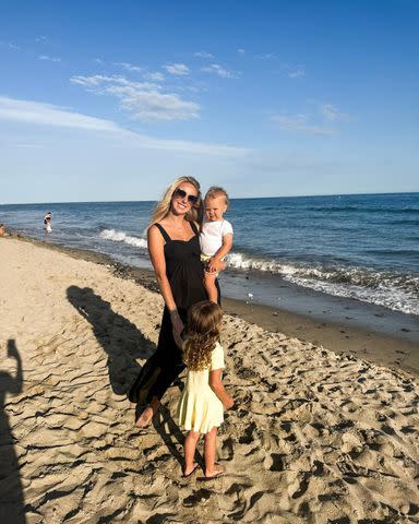 <p>Brittany Mahomes/Instagram</p> Brittany Mahomes and her children in Spain in June 2024