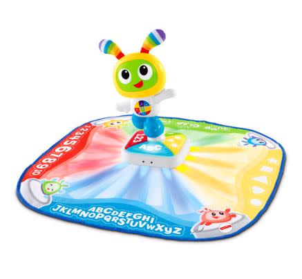 <p><a rel="nofollow noopener" href="http://www.walmart.ca/en/ip/fisher-price-bright-beats-learnin-lights-dance-mat-english-edition/6000196091611" target="_blank" data-ylk="slk:Fisher-Price Bright Beats Learnin’ Lights Dance Mat;elm:context_link;itc:0;sec:content-canvas" class="link ">Fisher-Price Bright Beats Learnin’ Lights Dance Mat</a><br> $29.94 </p>