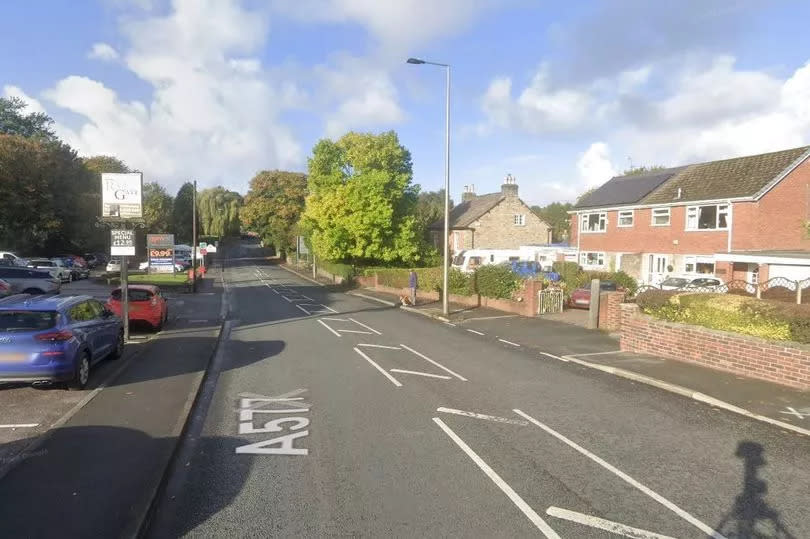 The smash happened on Orrell Road in Wigan