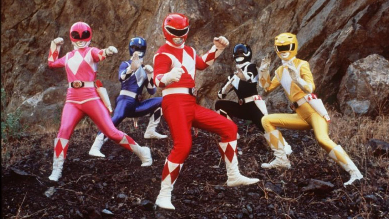  Mighty Morphin Power Rangers cast. 