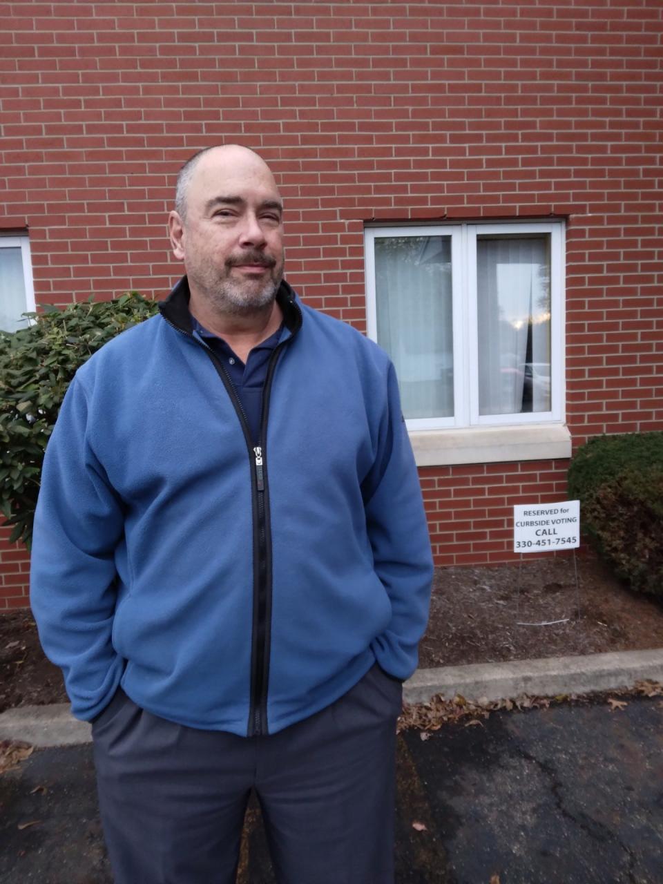 Tim Aral of Louisville said he voted for the Louisville City Schools 3.8-mill substitute property tax levy. "You get what you pay for. If you want a decent future, you have to pay for it," he said.