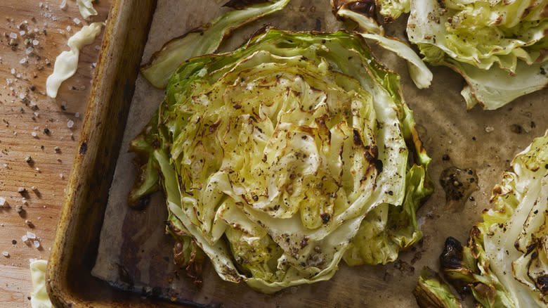 Roasted cabbage 