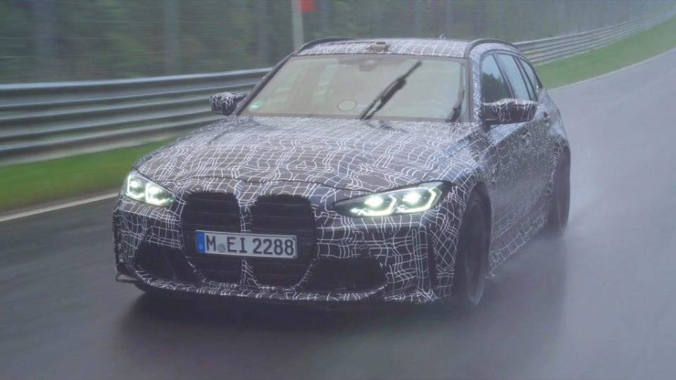 為確保M3 Touring性能與操控實力，BMW M GmbH甚至在大雨中前往紐柏林賽道測試。(圖片來源/ BMW M)