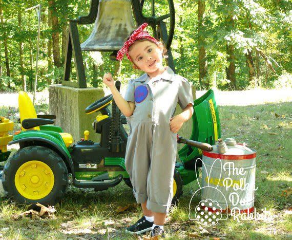 Unisex T-Birds Mechanic Costume