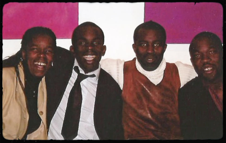 Jimmy Akingbola with his biological siblings. (Peacock)