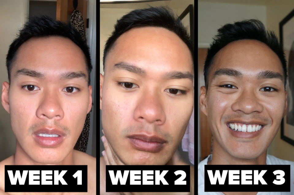 week one to week three progression of results