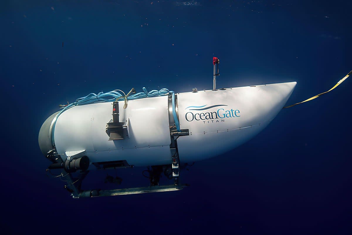 The OceanGate Expeditions submersible vessel named Titan used to visit the wreckage site of the Titanic (PA Media)