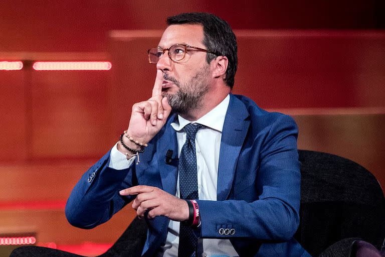 Matteo Salvini, jefe del partido de extrema derecha Liga, se congratulaba de ser 