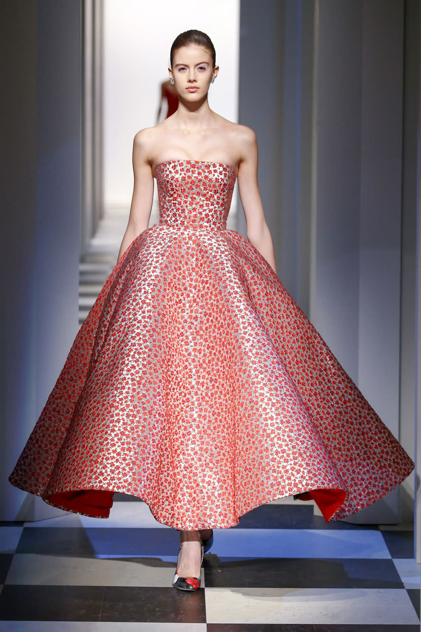 <p>A new look from Fernando Garcia and Laura Kim’s Oscar de la Renta. (Photo: Getty Images) </p>