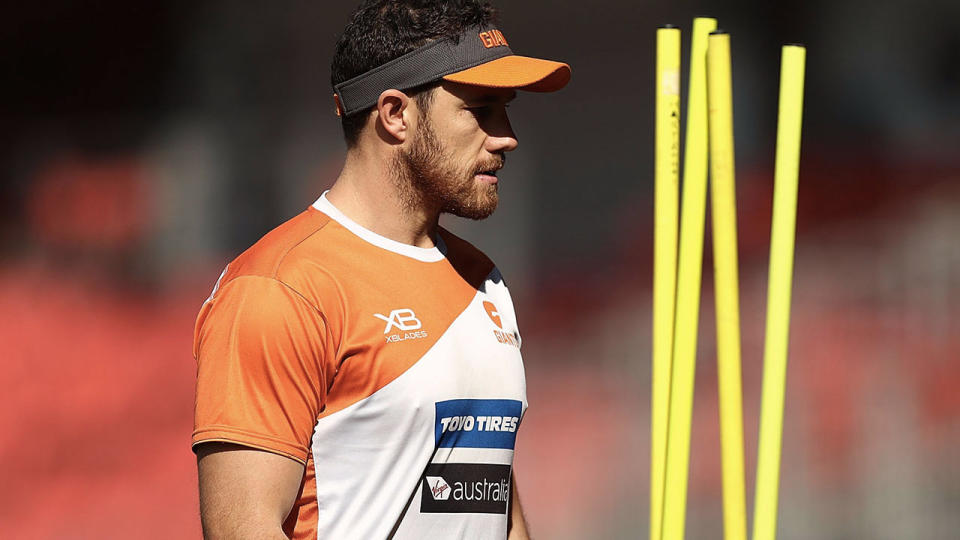 Mumford at GWS training in 2018. Pic: Getty