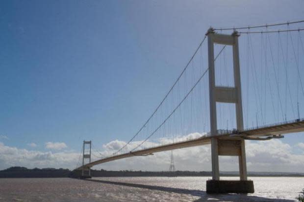 Storm Eunice Second Severn Crossing Prince of Wales Bridge