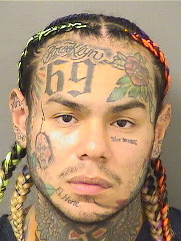 Tekashi 6ix9ine mugshot