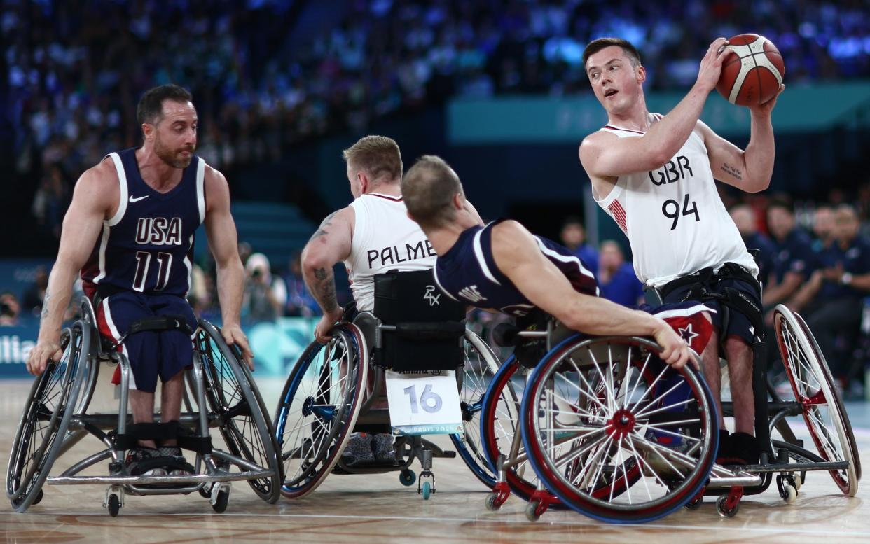 GB's Philip James Pratt controls the ball