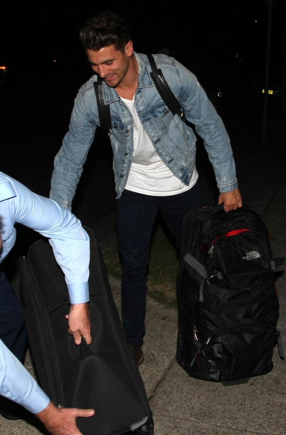 Matty J returns to Sydney after filming The Bachelor