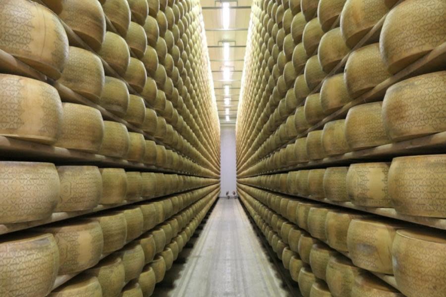 Muere empresario italiano aplastado por 25 mil piezas de queso