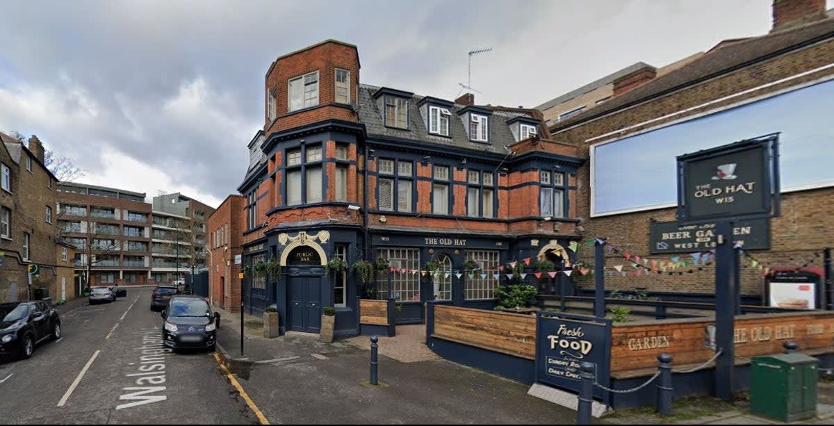 The Old Hat in West Ealing was sealed off by police following the incident (Google Maps)