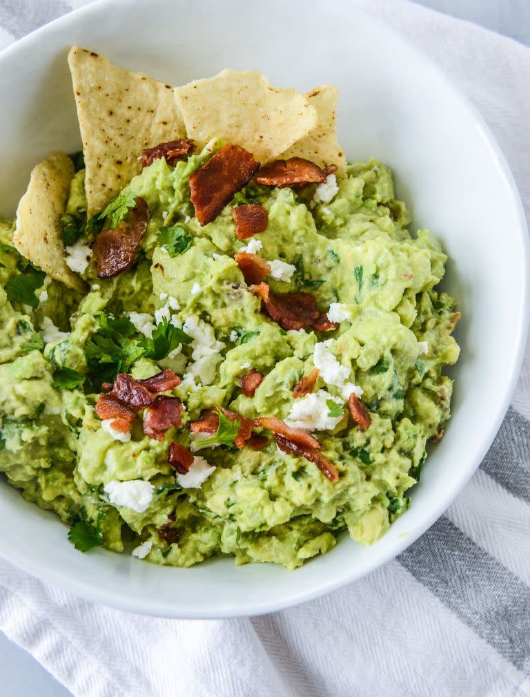 Bacon Goat Cheese Guacamole