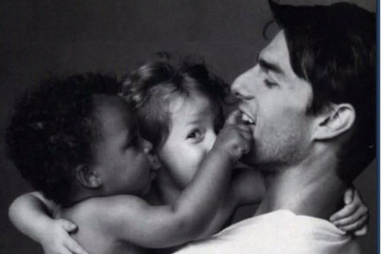 Tom Cruise y sus hijos mayores (Instagram @theconnorcruise/)