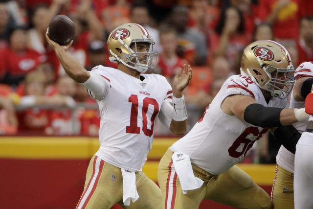 Jimmy Garoppolo can still throw if the 49ers need him to in Super Bowl 54 