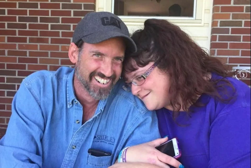 Misty Mitchem, 46, and her husband Kevin, 48, are pictured.