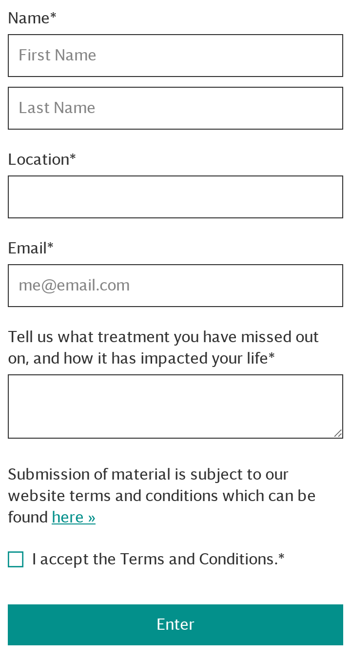 Treatment delay form