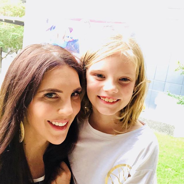 Tracey has a lot in common with her now partner Patrcik, including both being parents. Pictured with eight-year-old daughter Grace. Source: Instagram/TraceyJewel