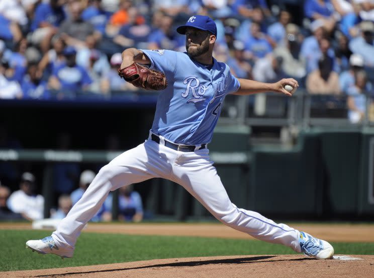 Danny Duffy is the AL's quietest Cy Young candidate. (Ed Zurga/Getty Images)