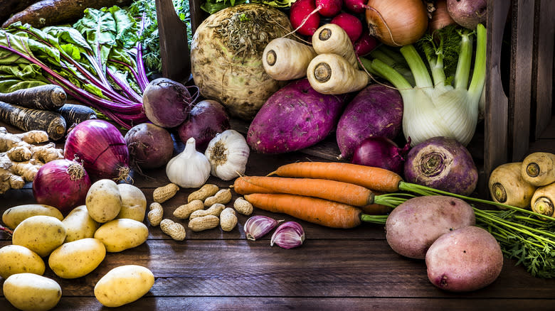 root vegetables and tubers