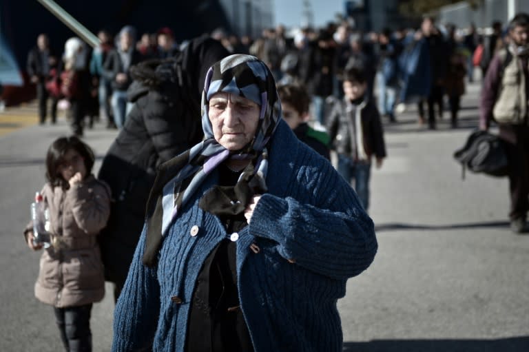 31, 000 migrants and refugees, like these people arriving in Piraeus from the Greek islands of Lesbos and Chios on February 1, 2016, have already arrived in Greece this year