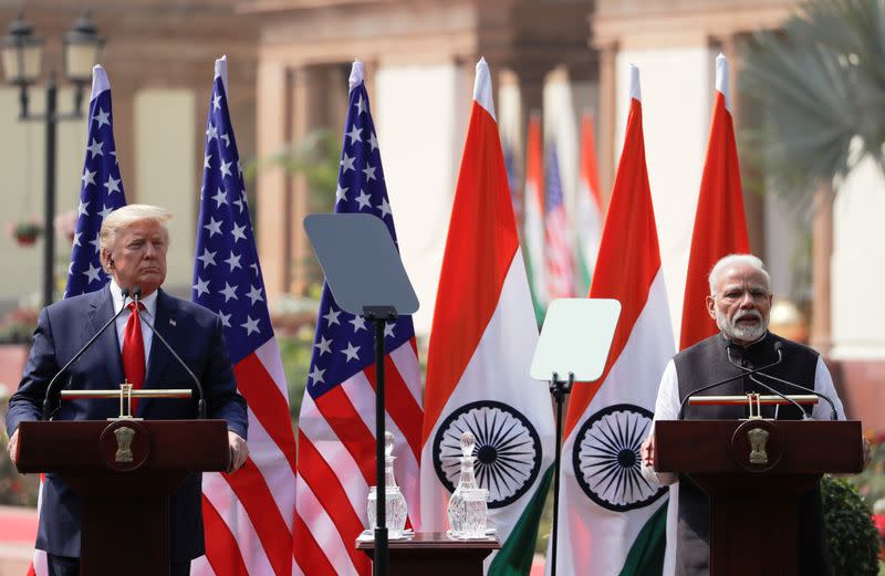 U.S. President Donald Trump visits India