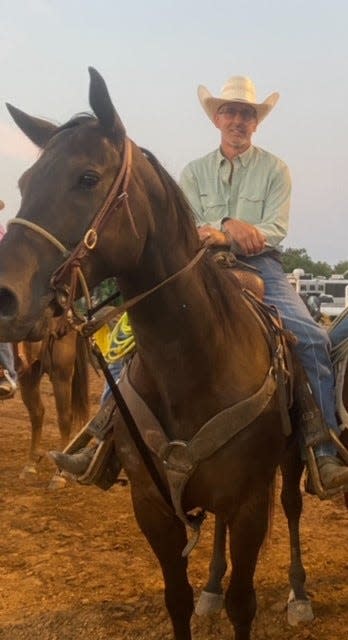 Cattle rancher JD Hill of Greenville, Kentucky, who became a registered Republican last year, said he believes President Joe Biden is out of touch with the concerns of rural Americans. Hill said he plans to vote for current GOP frontrunner former president Donald Trump.