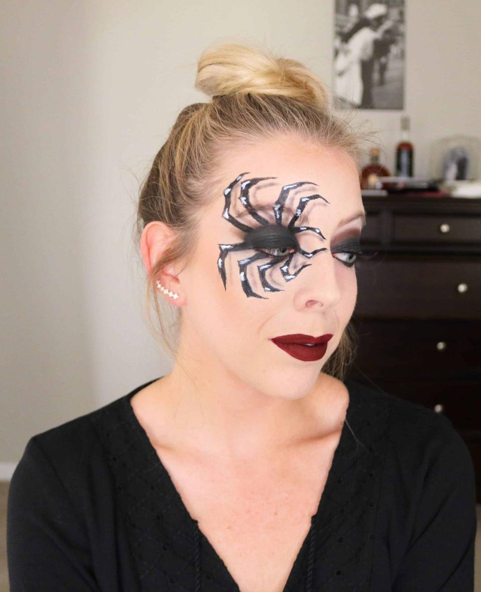 halloween makeup spider