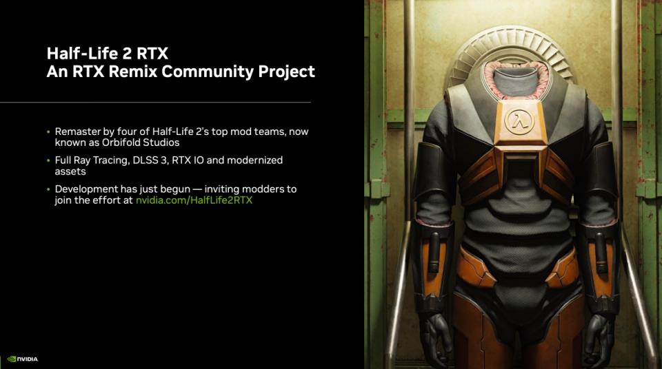 ▲支援NVIDIA RTX Remix技術升級畫面表現的《戰慄時空2 RTX》