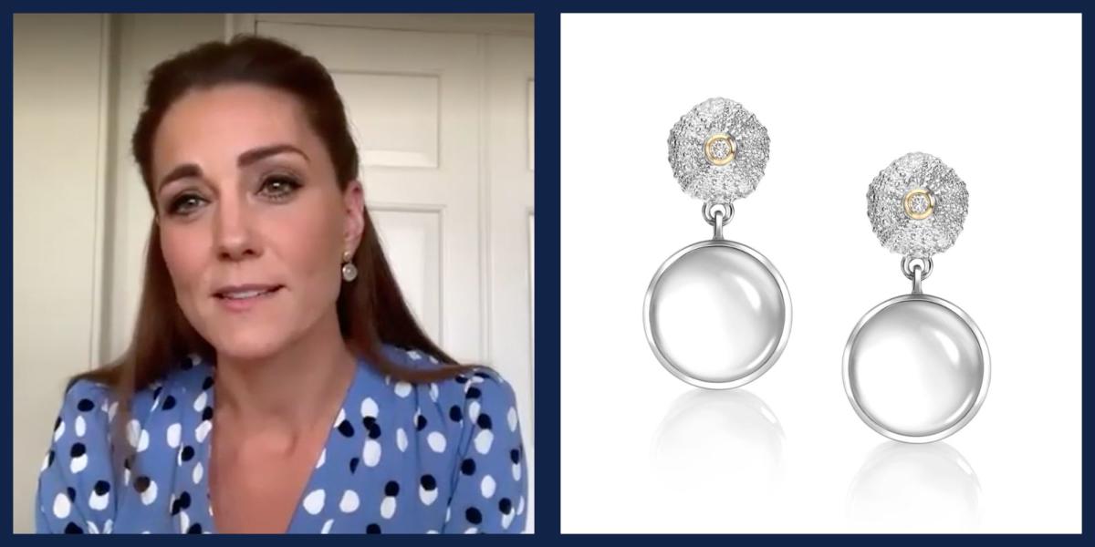 Kate Middleton Loves a Statement Earring in Quarantine