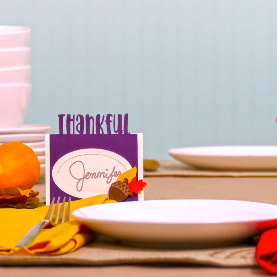 Thanksgiving Pop Up Place Cards